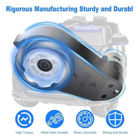 24V Powered Wheels Motor Upgrade RS555 High Speed 40000RPM Motor with Gearbox 2Pcs Replacement for Ride On Toys Compatible with 24 Volt Kids Electric Cars Powered Wheels Drive Engine in Kuwait