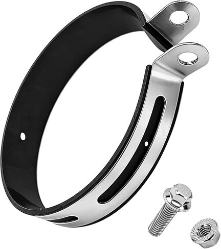 Motorcycle Exhaust Clip Brackets Universal Exhaust Hanger Bracket, Universal Motorcycle Clamp Muffler Repair Clip Pipe Bracket Hanger Mount in Kuwait