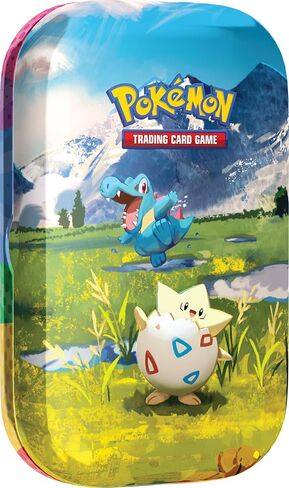 علبة صغيرة من Pokemon TCG: Mega Evolution — Ascend Heroes: Togepi & Totodile (ورقة ملصقات واحدة، وبطاقة Pokémon Art Card، وحزمتان معززتان) in Kuwait