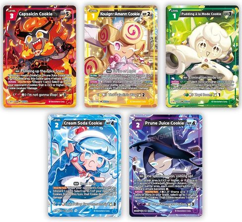 CookieRun: Braverse Trading Card Game - Arena of Glory Booster - 4 Pack Bundle (9 Cards Each) - Deck Building, Strategy Battle TCG, Randomly Assorted in Kuwait
