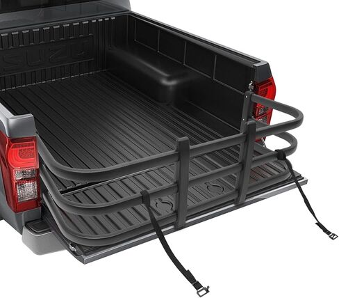 Truck Bed Extender, Adjustable Length Pickup Truck Extender for Colorado/Canyon/Ranger/Maverick, Aluminum 59.5"-69.5" Retractable Tailgate Extender, Universal Truck Bed Extender, Drill Required in Saudi Arabia