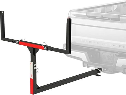 Truck Bed Extender Hitch Mount,2-in-1 Design Adjustable Pickup Truck Bed Extender, with a Load Capacity of 500 pounds, Ideal for Canoes, Kayaks, ladders, and Lumber. in Kuwait