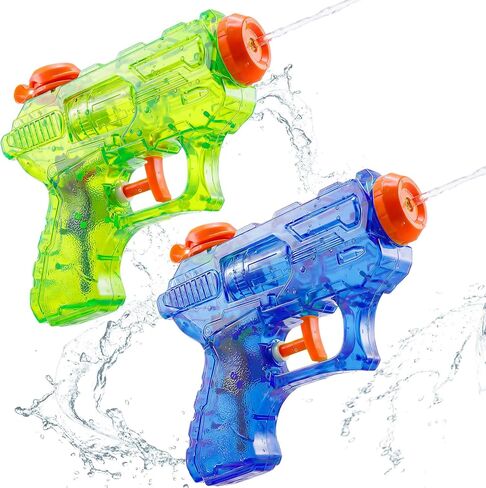 Water Guns for Kids, Mini Squirt Guns 140 Shots Per Fill, Summer Water Blaster Pool Beach Toys（2 Pack ） in Saudi Arabia
