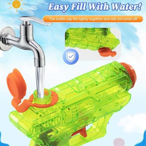 Water Guns for Kids, Mini Squirt Guns 140 Shots Per Fill, Summer Water Blaster Pool Beach Toys（2 Pack ） in Saudi Arabia