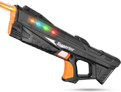 2 Pack Electric Water Gun for Adults Kid, Fast Fully Water Reload Automatic Squirt Gun with Colorful Light 32FT Long Range Auto Water Blaster,Summer Water Toy(Black+Red) in Saudi Arabia