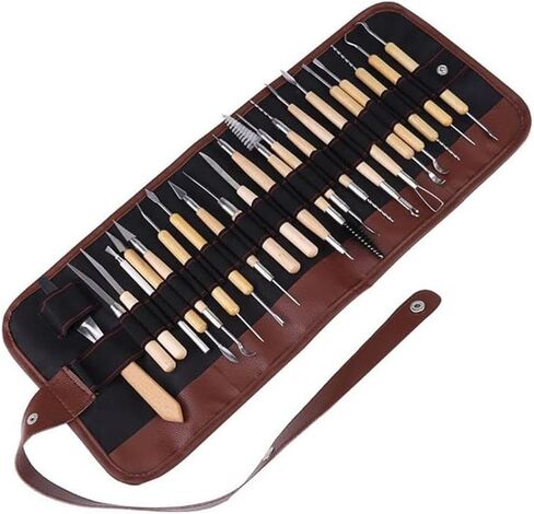 Clay Tools Carving Oil Pottery Repair 22 Sets Of Radium Wire With Pen Bag Set in Saudi Arabia