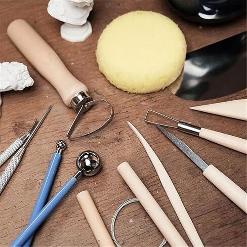 Pottery Tools 12-piece Clay Carving Set Polymer Sculpture Fondant Modeling Repair in Kuwait