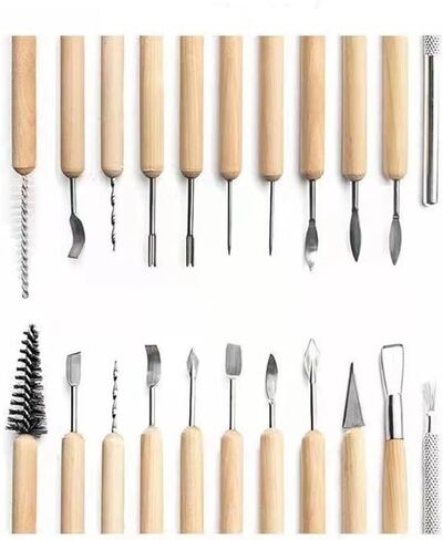 Clay Carving Stainless Steel Making Seven Needle DIY Wood 11 Sets of Metal Tools in Kuwait