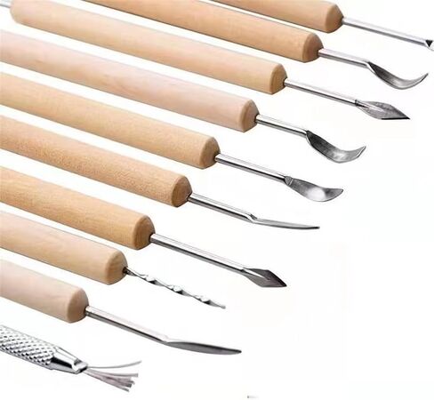 Clay Carving Stainless Steel Making Seven Needle DIY Wood 11 Sets of Metal Tools in Kuwait