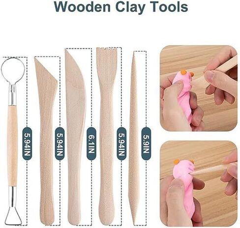 Clay Tools 25-piece Polymer Ceramic Pottery Carving Crafts Baking in Kuwait
