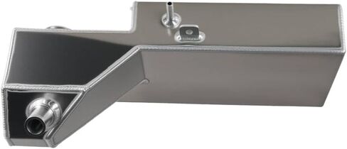 Coolant Expansion Overflow Tank 1/2 Inch NPT Silver Compatible With Mustang 4.6L V8 1996 1997 1998 1999 2000 2001 2002 2003 2004 in Kuwait