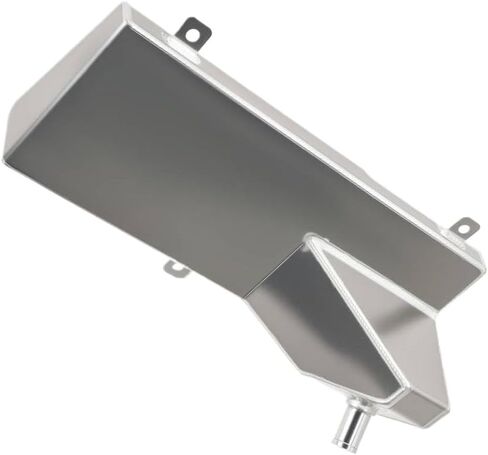 Coolant Expansion Overflow Tank 1/2 Inch NPT Silver Compatible With Mustang 4.6L V8 1996 1997 1998 1999 2000 2001 2002 2003 2004 in Kuwait