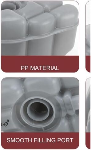 Engine Coolant Expansion Tank Auxiliary Water Bottle Compatible with OEM Part Numbers 7P0121407B and 7P0121407 in Kuwait