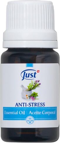 Swiss Just Stress Relief, Anti-Stress Activator Essential Oil 20ml. A Specific & Balanced Blend of 15 Natural Essential Oils. with Basil & Lavender Extract, 20 ml in Saudi Arabia