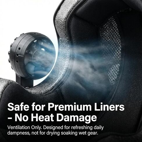 Helmet Dryer and Motorcycle Helmet Wall Mount with Ventilation Fan, Rechargeable Helmet Rack Wall Mount Gear Hook, Helmet Cleaner Storage for Football, Hockey & Firefighter Helmets in Kuwait