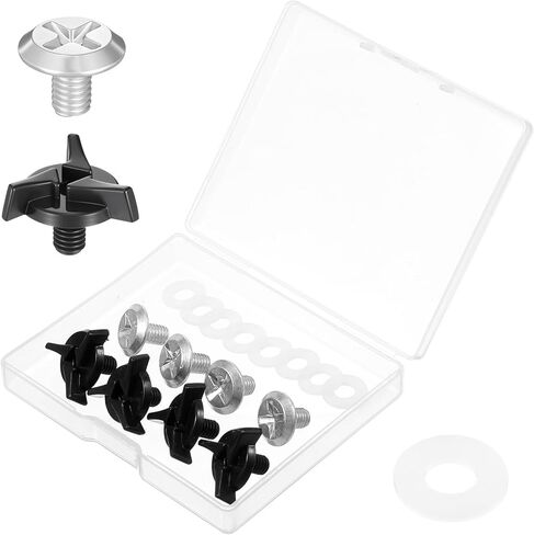8Pcs Helmet Visor Screws, Helmet Screws Replacement Kit with Rubber Gaskets Motorcycle Bolts Fixing Accessories for Dirt Bike & Motorcycle Helmets in Kuwait