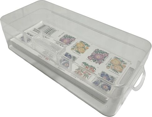 Sheet Stamps Protectors,Book of 20 Stamps Holder,Sheet of 20 Stamps Storage Case, Book Stamp Keeper (Not Included Stamps) in Kuwait