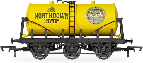 Hornby R60283 Northdown Brewery Pale Ale Mary Tanker Freight Wagons, Yellow in Kuwait