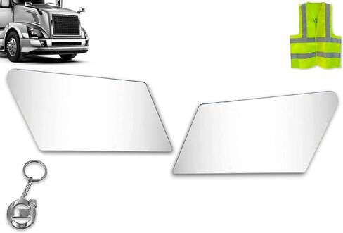 KOZAK Chrome Fender Trims Set (Left Driver Side and Right Passenger Side) Compatible with Volvo VNL 2004-2017 Includes Logo, Keychain, and Reflective Vest in Kuwait