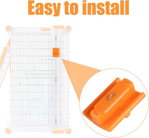 2pcs Paper Cutter Replacement Blades, Paper Trimmers Blades Portable TripleTrack Trimmer Cutting Tool for A2 A3 A4 A5 High Profile Cut in Kuwait
