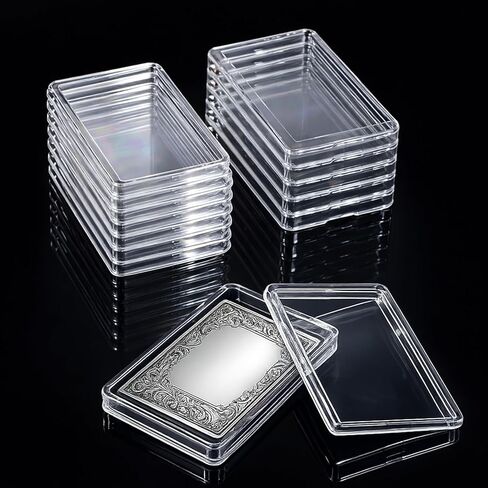 15 PCS 1 oz Silver Bar Holder Case, Clear Gold Bar Storage Box Acrylic Bars Holder Capsule Storage Container Box 1 Ounce Silver Bars in Kuwait