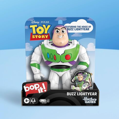 Hasbro Gaming Bop It! Disney Pixar Buzz Lightyear Edition Game | Inspired by Toy Story | Officially Licensed Disney Kids Games | Ages 8+ | 1+ Players in Kuwait