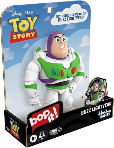 Hasbro Gaming Bop It! Disney Pixar Buzz Lightyear Edition Game | Inspired by Toy Story | Officially Licensed Disney Kids Games | Ages 8+ | 1+ Players in Kuwait