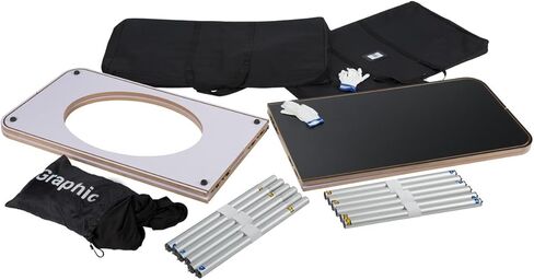 عداد محمول بعرض 6 بوصات من Displays2go مع غطاء مطاطي أسود وحقائب حمل - أسود وفضي (FRC39SQ) in Kuwait