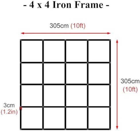 This Trade Show Exhibit Display Booth, Portable Event Advertising Poster Stand, Collapsible Pop Up Display Backdrop Frame for Vendor Events(3.05m(10ft) Hx3.05m(10ft) L) in Kuwait