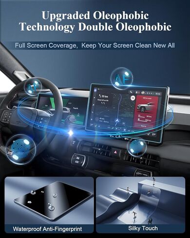 BIBIBO 2Pcs Matte Anti-Glare for New 2026 RAV4 Screen Protector 2026+ Toyota RAV4 (XSE/Limited) 12.9" Navi+12.3" Dash [Tempered Glass Anti-Scratch Lessen Fingerprints] 2026 RAV4 Accessories in Kuwait
