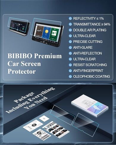 BIBIBO 2Pcs Matte Anti-Glare for New 2026 RAV4 Screen Protector 2026+ Toyota RAV4 (XSE/Limited) 12.9" Navi+12.3" Dash [Tempered Glass Anti-Scratch Lessen Fingerprints] 2026 RAV4 Accessories in Kuwait