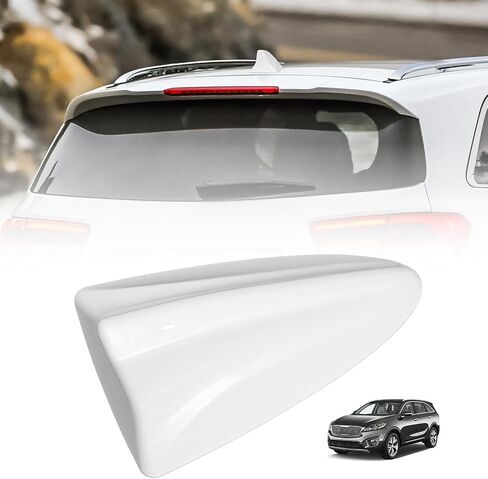 Shark Fin Antenna Cover,Car Roof Antenna Shell Replacement Compatible with for Kia Sorento w/GPS 2016 2017 2018,96210C-6110SWP,Shark Fin Antenna Cap Lid,No 3MM Adhesive,Glossy White in Kuwait