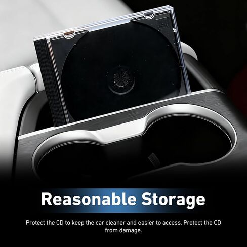 5 PCS Car Standard Single Clear CD Jewel Case, Scratch-resistant DVD Storage Case, Thickened Rigid Plastic CD Protective Holder with Assembled Fixed Tray, for Most Cars (Black) in Kuwait