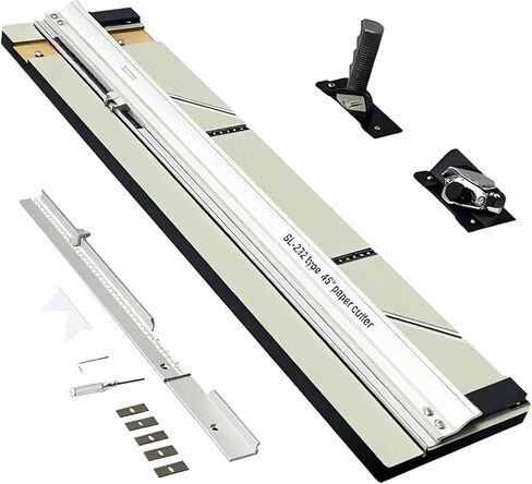 32in Mat Cutter for Framing - Precision Mat Board Cutting Kit with Measuring Bar, 90°Straight & 45°Bevel Cutting Heads for Many Creative&Practical Tasks Ideal for Home DIY Project,Photo Frame,Artwork in Kuwait