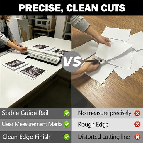 32in Mat Cutter for Framing - Precision Mat Board Cutting Kit with Measuring Bar, 90°Straight & 45°Bevel Cutting Heads for Many Creative&Practical Tasks Ideal for Home DIY Project,Photo Frame,Artwork in Kuwait