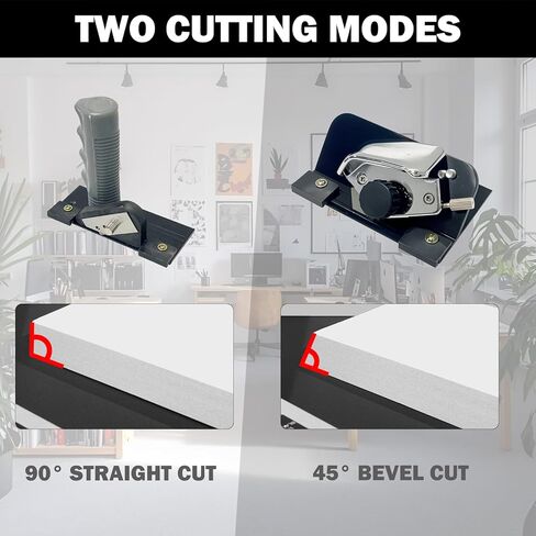 32in Mat Cutter for Framing - Precision Mat Board Cutting Kit with Measuring Bar, 90°Straight & 45°Bevel Cutting Heads for Many Creative&Practical Tasks Ideal for Home DIY Project,Photo Frame,Artwork in Kuwait