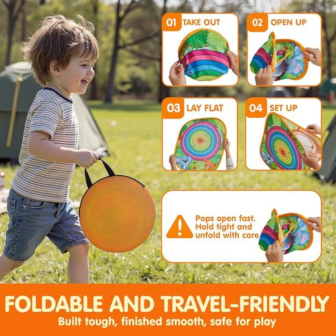 JOYIN 3-in-1 Animal Bean Bag Toss Game for Kids, Portable Corn Hole Games with Tic Tac Toe & Small Sticky Balls, Indoor & Outdoor Toys for Party Yard Beach Lawn, Birthday Gift for Boys Girls Toddlers in Kuwait