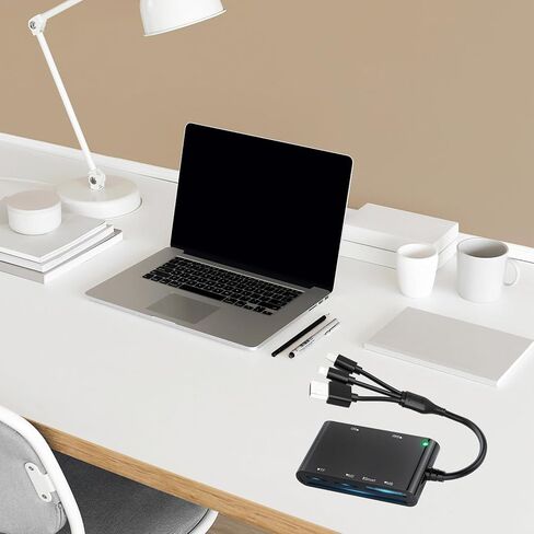 ordinarYone USB/Type C to MS Card Reader 6 Slot Card Adapter USB/Type C Reader Simultaneously Read for Mobile Laptop in Kuwait