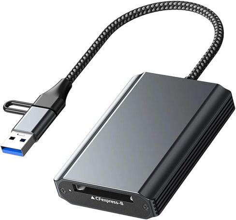 OrdinarYone سريع السرعة CFe نوع B/TypeA/قارئ بطاقات USB A ومنفذ USB C يدعم نقل 10 جيجابت في الثانية من سبائك الألومنيوم للجسم لعدة in Kuwait