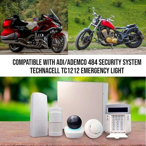 Casil 12V 1.2Ah Replacement Battery Compatible with ADI/Ademco 484 Security System, Technacell TC1212 Emergency Light in Kuwait