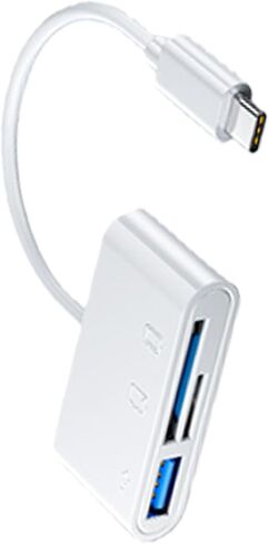 ordinarYone USB C Card Reader 3 Slot Card Adapter Type C Simultaneously Read with USB Port for Camera in Saudi Arabia