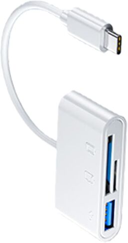 ordinarYone USB C Card Reader 3 Slot Card Adapter Type C Simultaneously Read with USB Port for Camera in Saudi Arabia