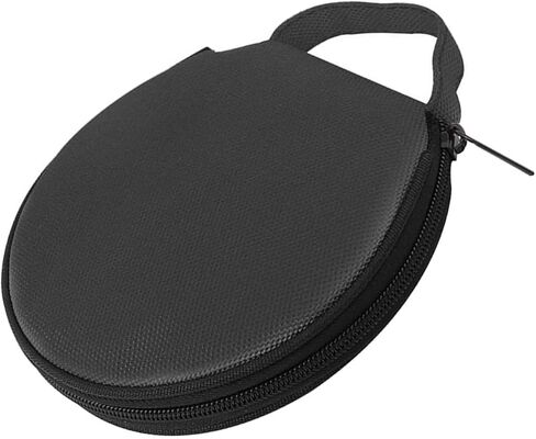 Waterproof Car CD Case, Nylon Round Cd Wallet Holder 20 Capacity with Dividers, Portable DVD Case Storage Bag, Universal for Car, Home, Travel (Black) in Kuwait