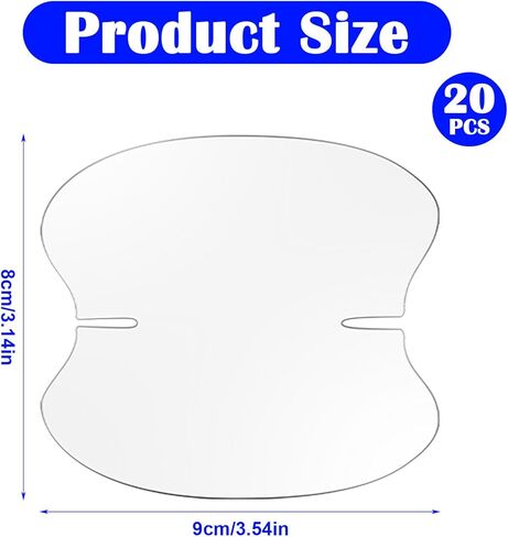 20Pcs Car Door Handle Potector, Clear Cars Door Handles Scratch Protector, TPU Protective Film Doors Sill Protectors for Vehicles, Cars Doors Edge Guards for Most Car Handle in Kuwait