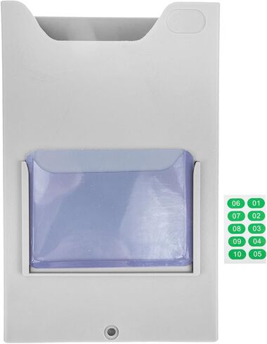 Yardwe Plastic Employee Badge Rack Multi Pockets for Attendance Cards, Additional Storage Space Organizer for Factories and Warehouses, Sturdy Hanging Card Holder Shelf in Kuwait