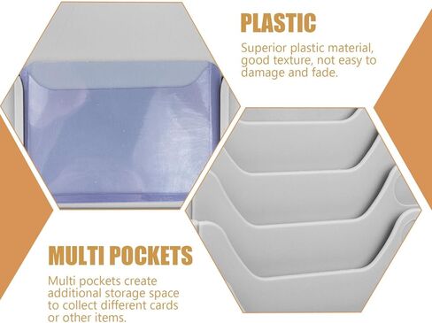 Ciieeo Plastic Material Card Rack Multi Pockets for Attendance Cards and Tags Warehouse and Factory Storage Rack Providing Additional Storage Space in Kuwait