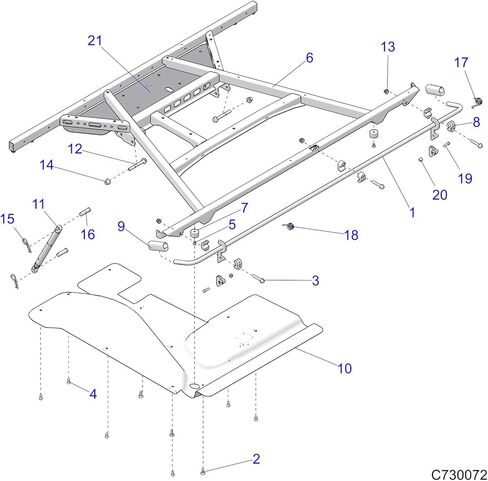 Polaris 5265857 SHIELD-BOX CARGO HVAC Part Ranger 1000 XP 5264680 in Kuwait