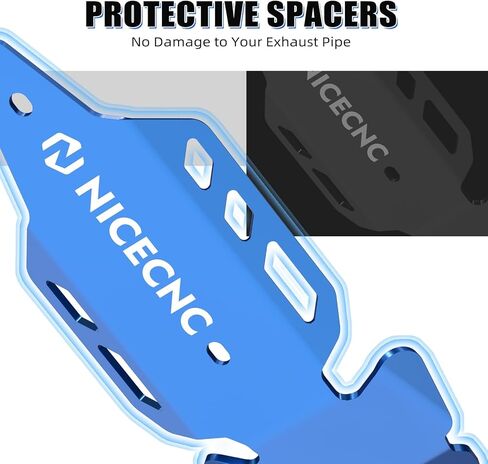 NICECNC Heat Shield Guard Protector Compatible with Yamaha YFZ450R 2009 2010 2011 2012 2013-2023, YFZ450RSE 2018 2019 2020 2021 2022 2023, YFZ450X 2010 2011 Blue in Kuwait