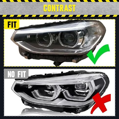 وحدة LED للإضاءة النهارية، 63117466102، وحدة DRL LED، متوافقة مع BMW X3 G01 2018-2021، قطعة واحدة in Kuwait