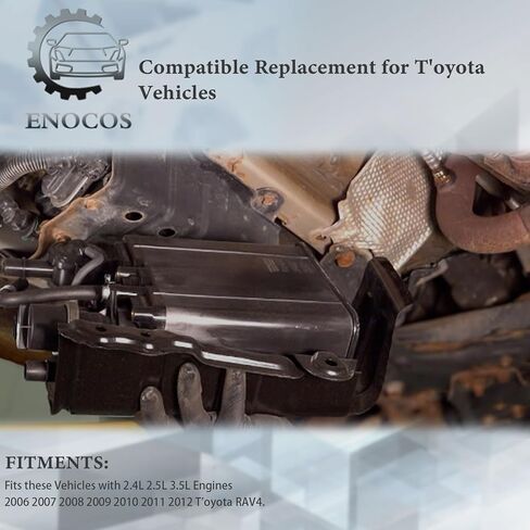 911-654 Fuel EVAP Vapor Charcoal Canister Compatible with 2006 2007 2008 2009 2010 2011 2012 T'oyota RAV4 2.4L 2.5L 3.5L, Replacement# 77740-42090 77740-0R010 in Kuwait